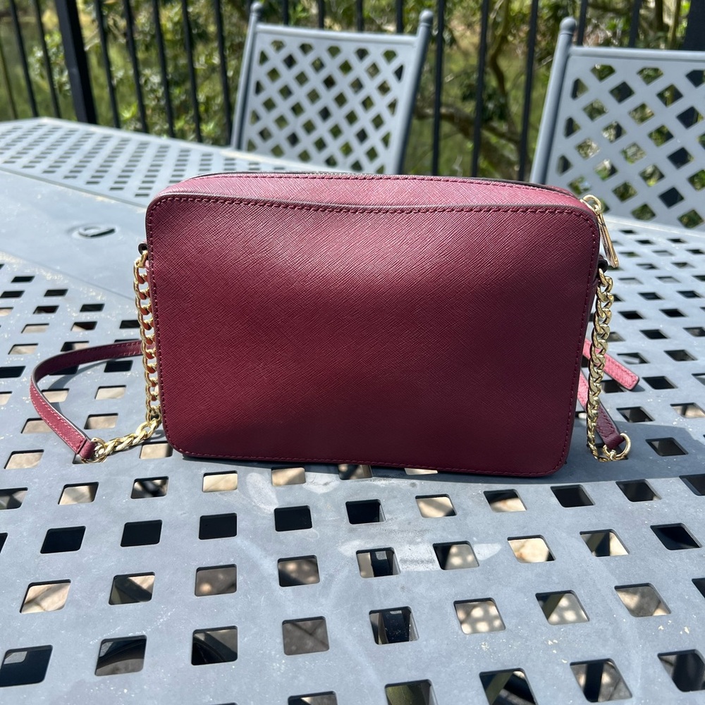 Michael Kors Burgundy Crossbody Bag - Picture 3 of 8